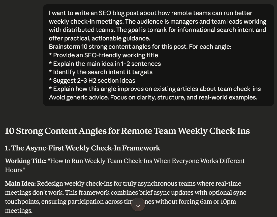 Claude for creative and collaborative work