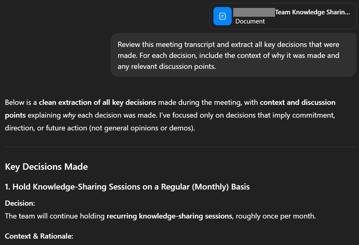 ChatGPT Prompts For Meeting Minutes