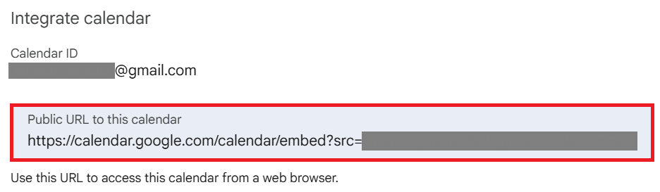 Embed Google Calendar in Notion