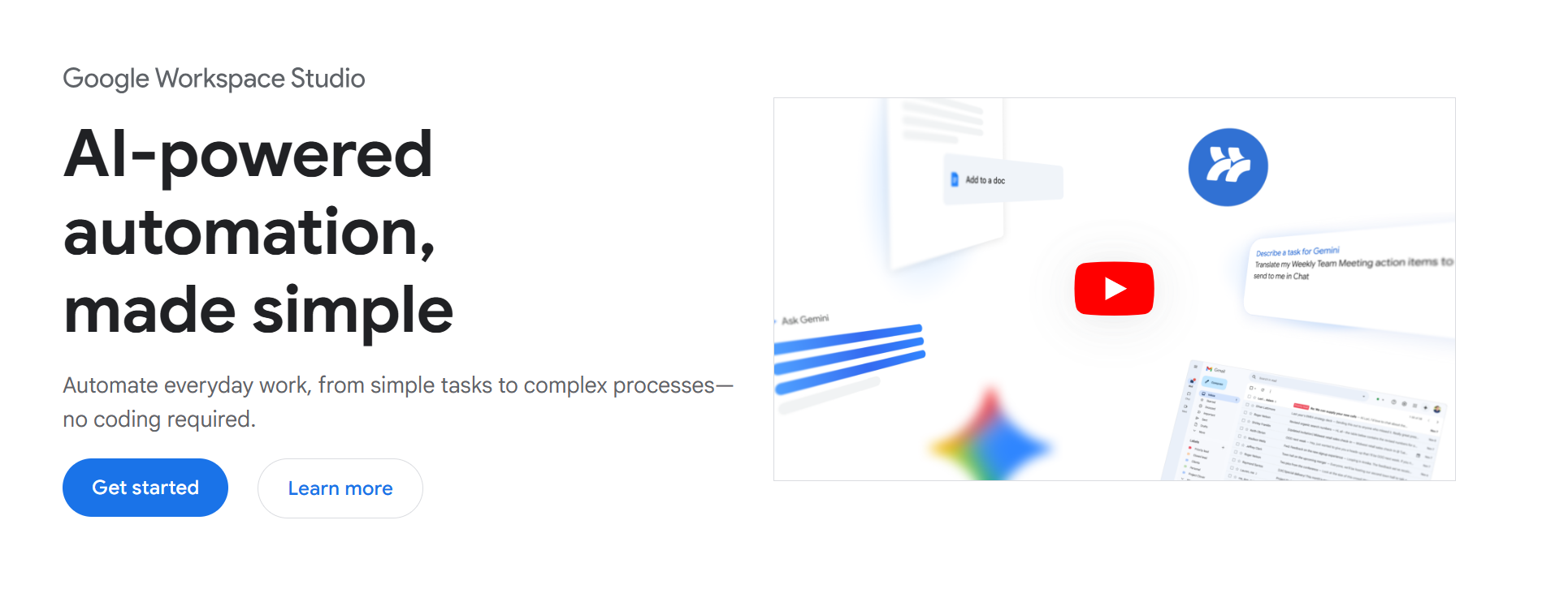 Gemini for Google Workspace
