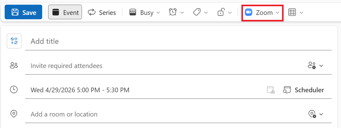 How to Schedule a Zoom Meeting in Outlook