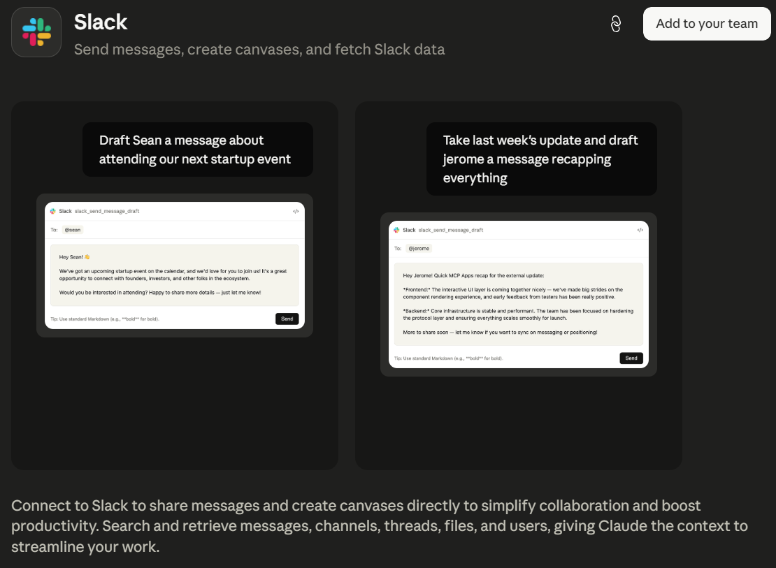 Claude Connector for Slack