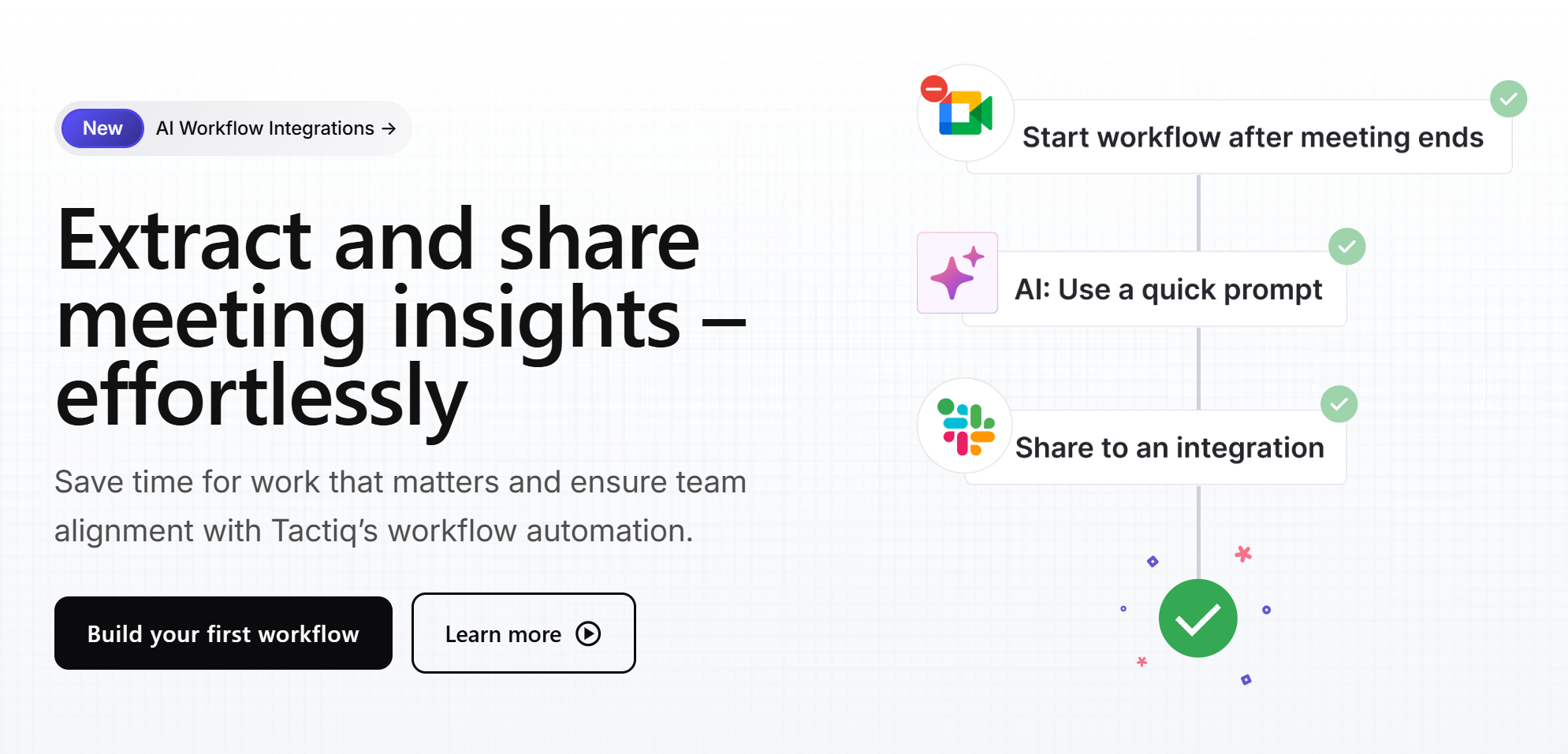 Tactiq AI Workflows