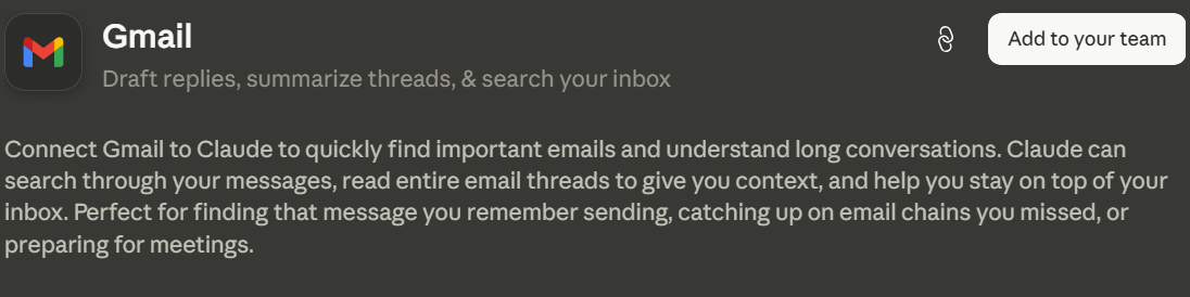 Gmail Claude Connector