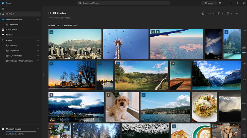 Windows Photos app