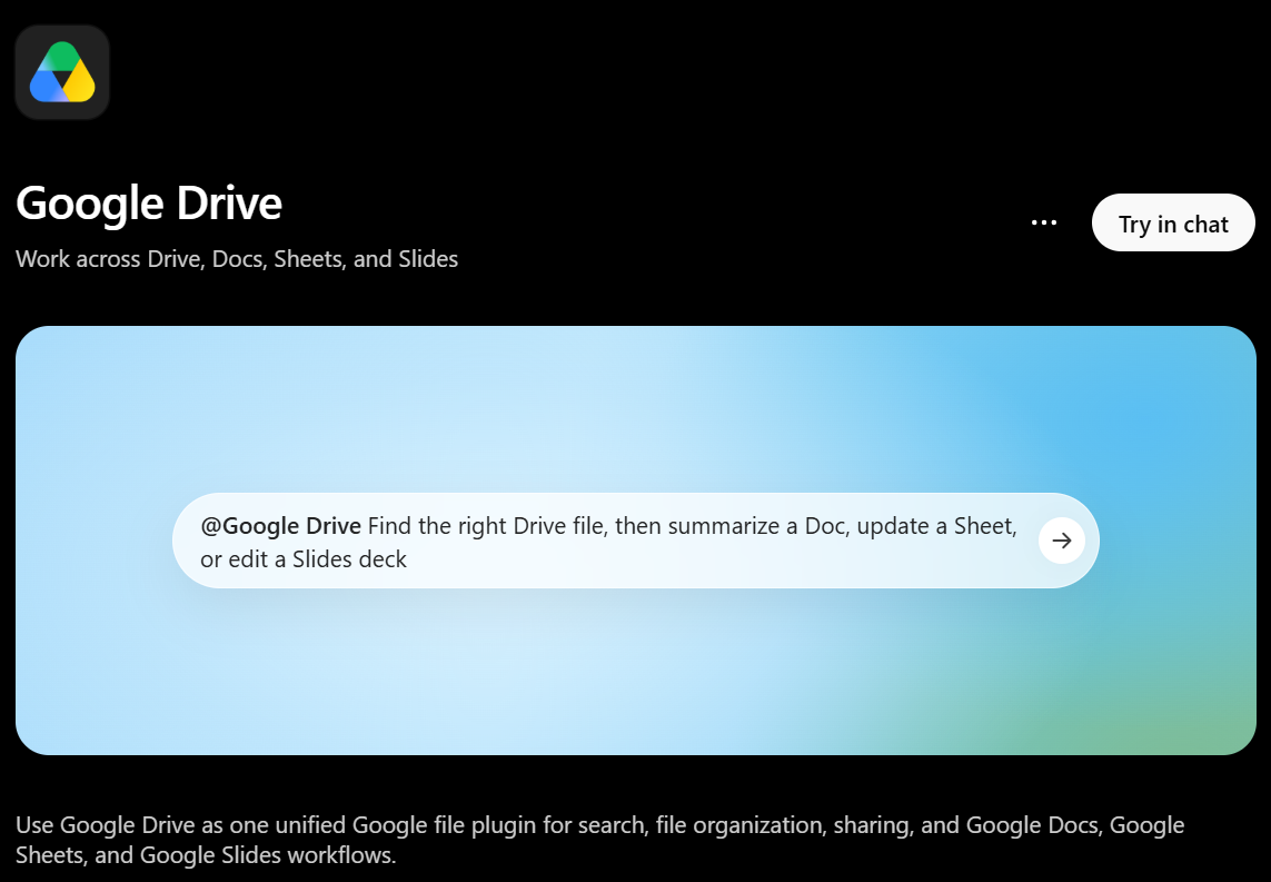 Connecting Google Drive to ChatGPT