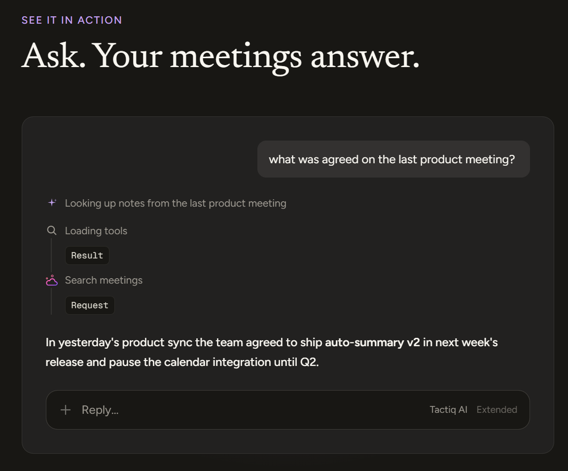 Using Tactiq MCP to send meeting notes directly to ChatGPT