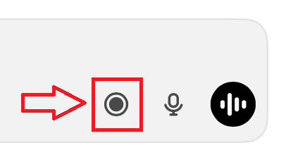 ChatGPT Record Mode button