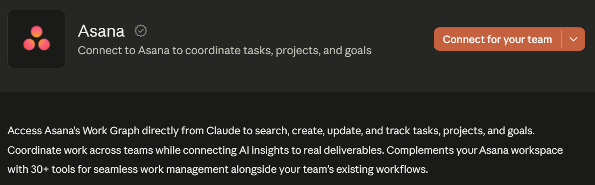 Asana Connector