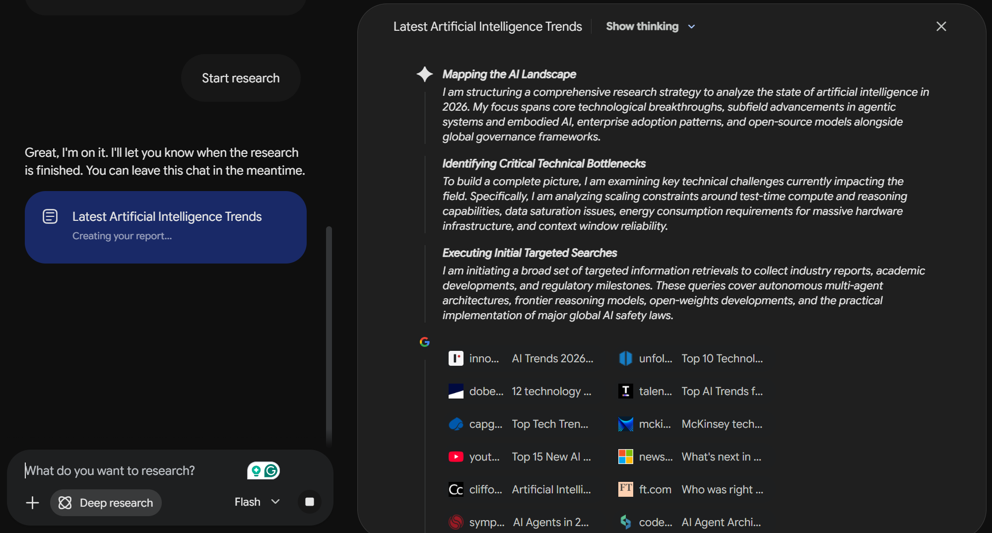 research with current information