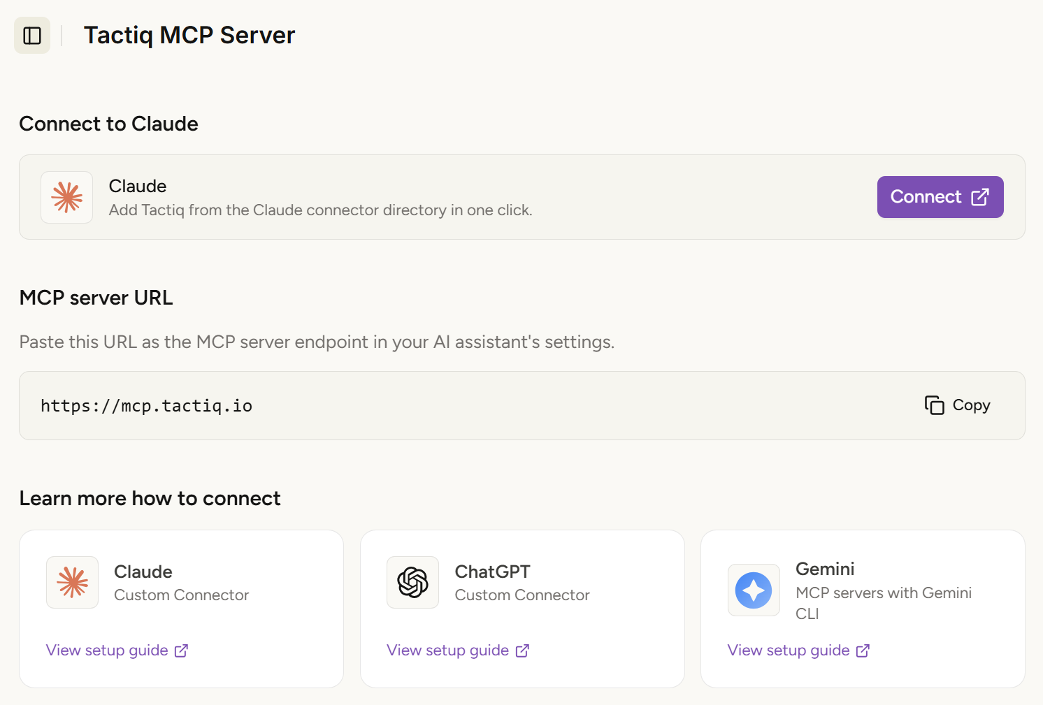 Tactiq MCP Server