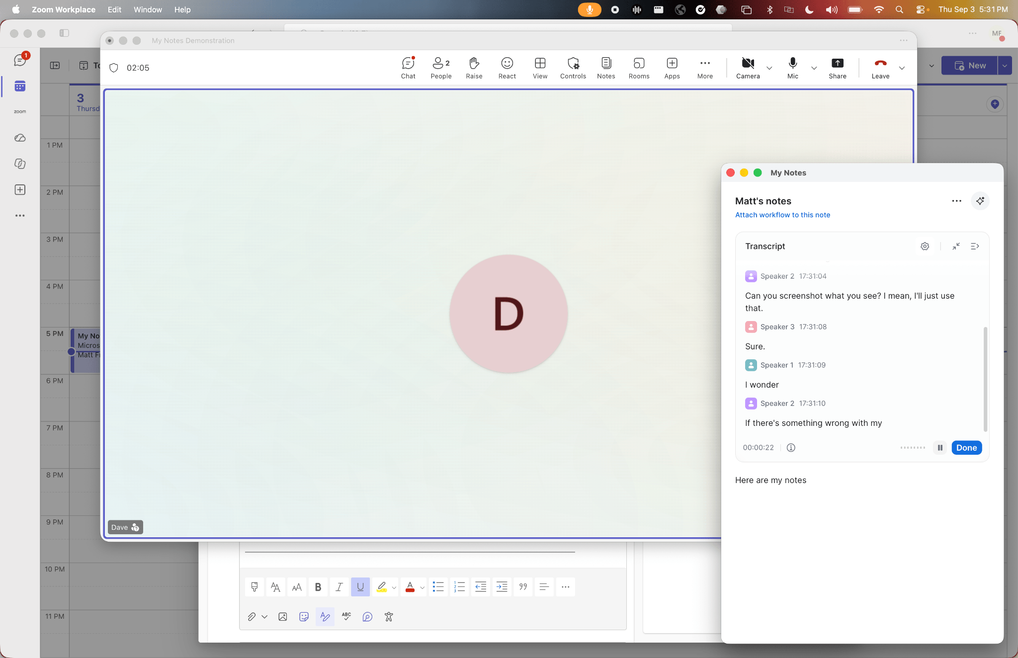 Cross-platform meeting notes in Microsoft Teams