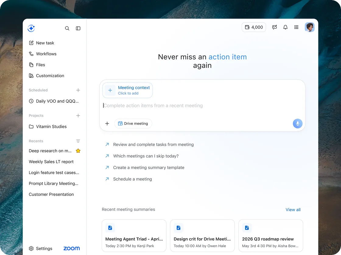 Zoom cross-app retrieval