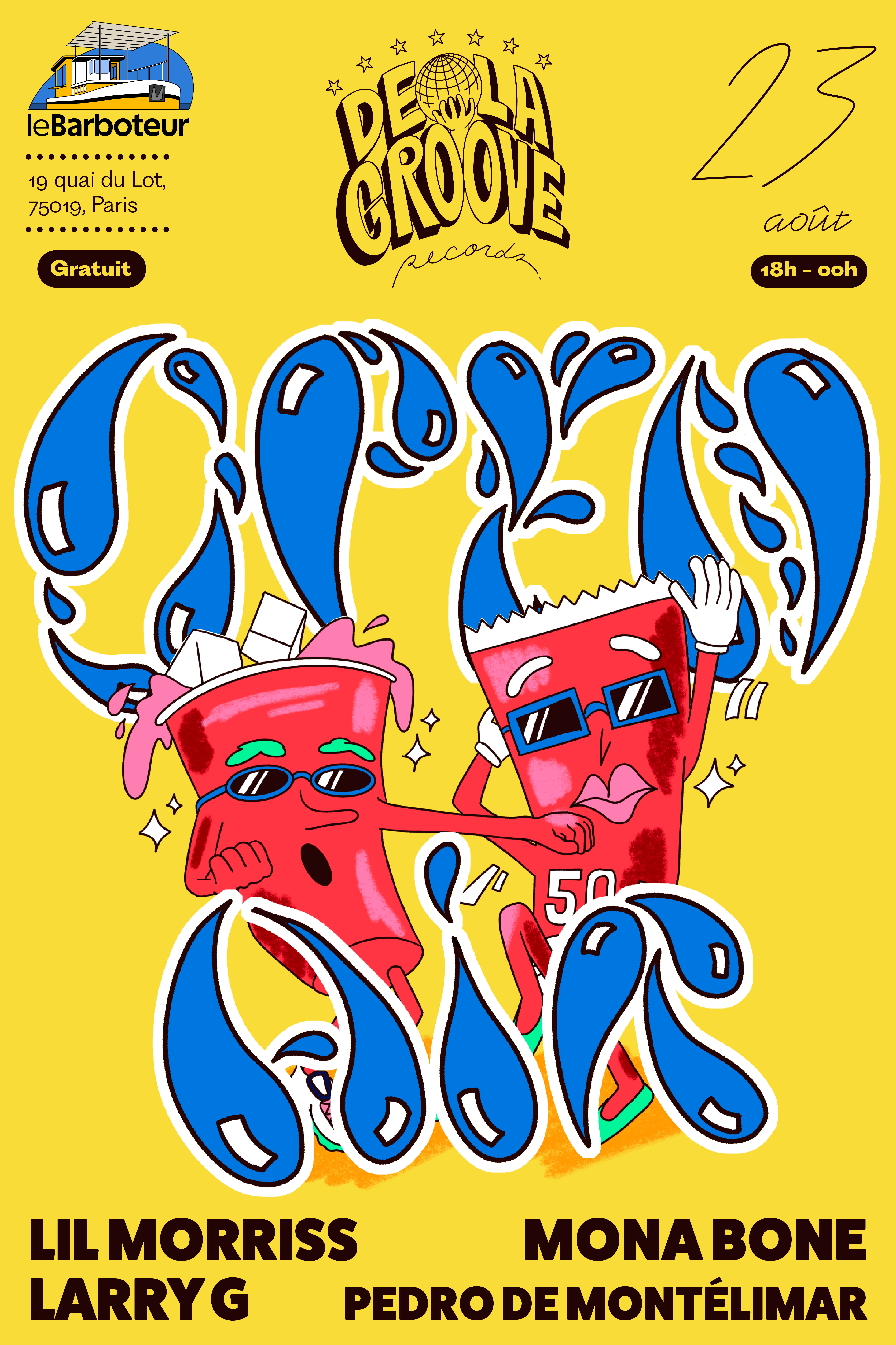 Poster De La Groove Open Air au Canal Barboteur