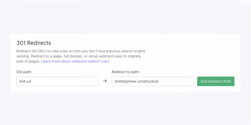 How to set up 301 redirects in Webflow