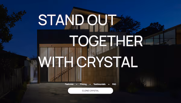 Crystal template header