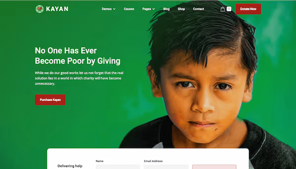 Kayan template preview