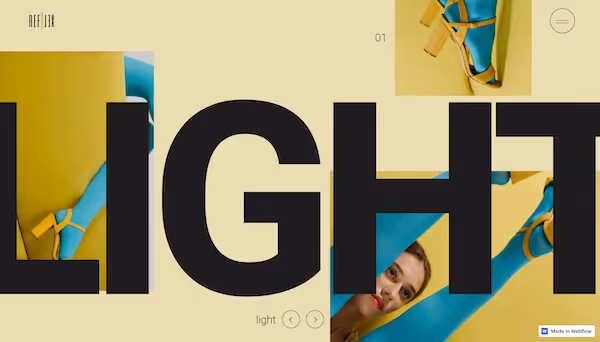 Reflex template header section