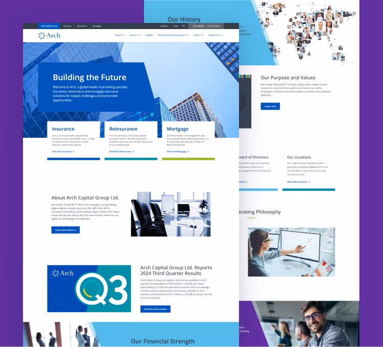 Arch Capital website thumbnail