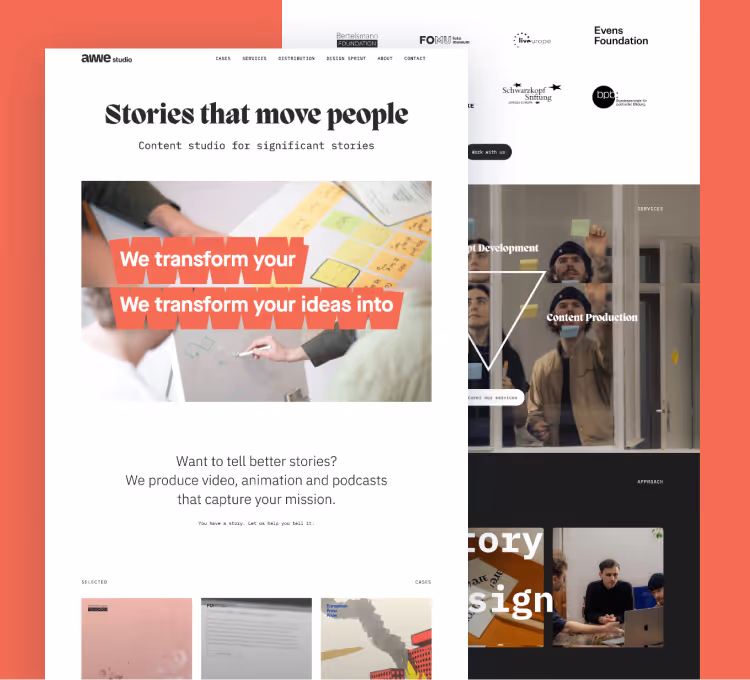 Awe Studio website thumbnail