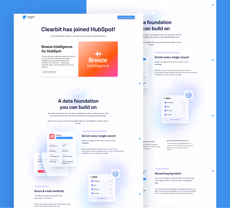 Clearbit website thumbnail