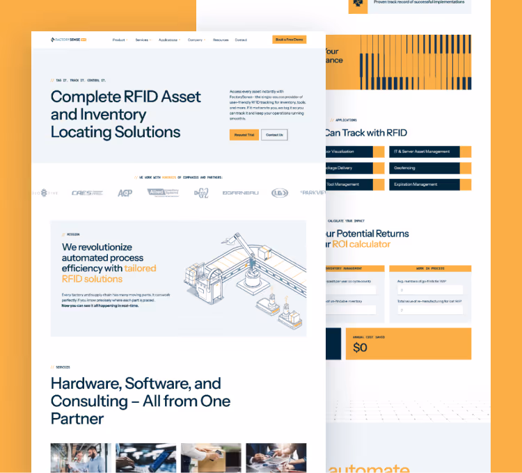 FactorySense website thumbnail