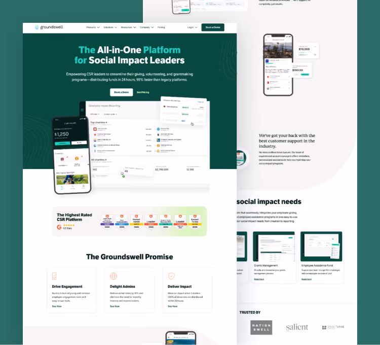 Groundswell.io website thumbnail