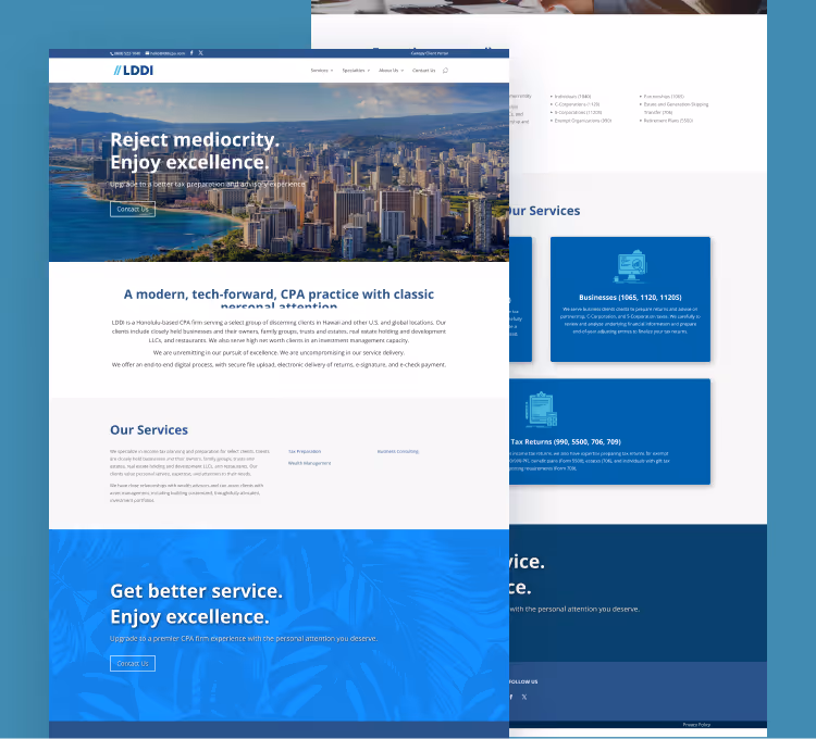 LDDI Wealth website thumbnail