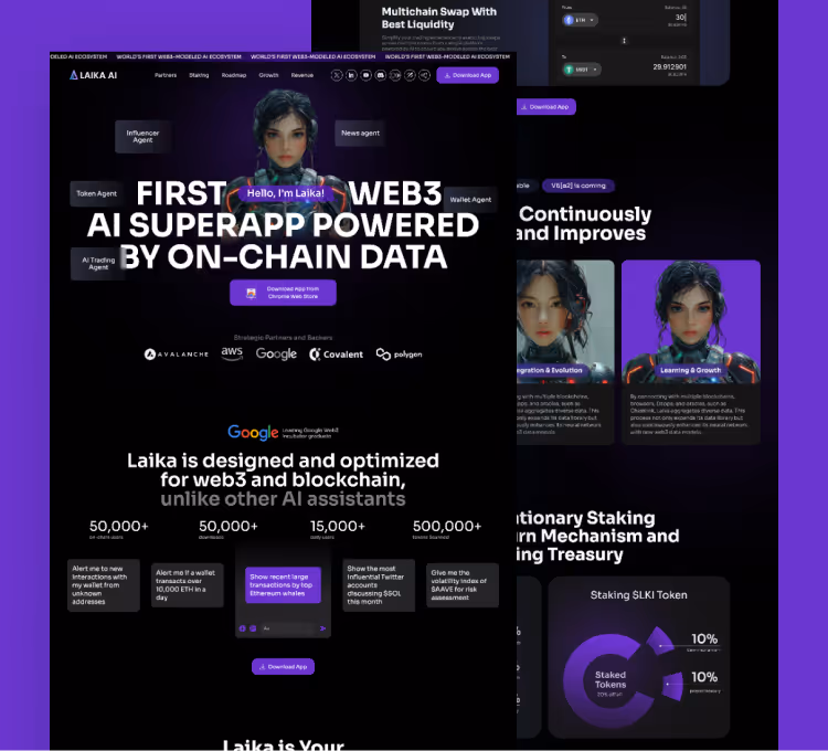 Laika AI website thumbnail