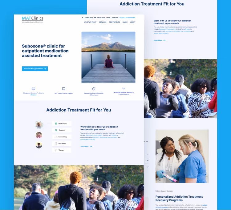 MATClinics website thumbnail