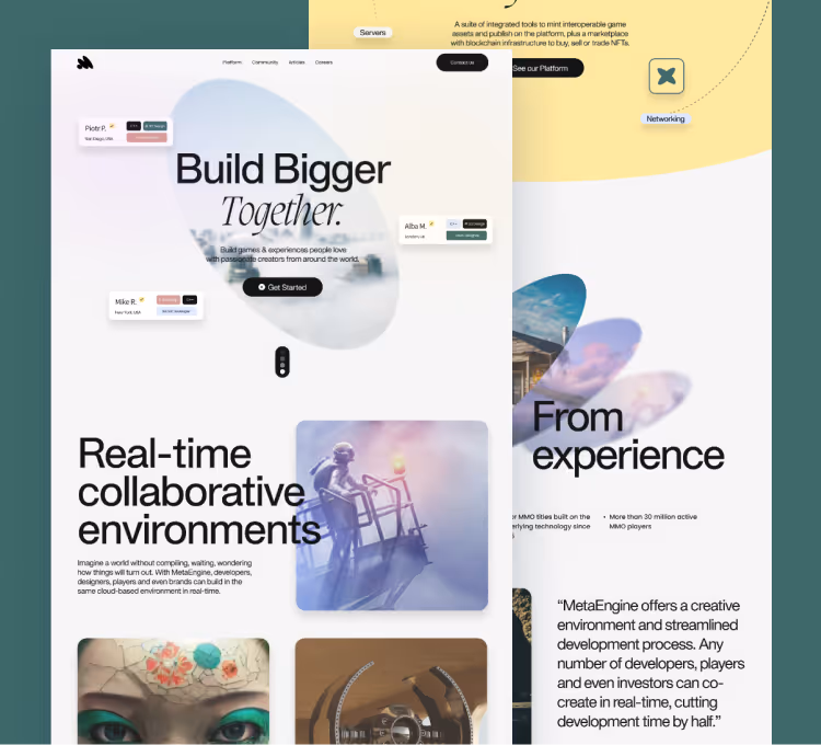 MetaEngine website thumbnail