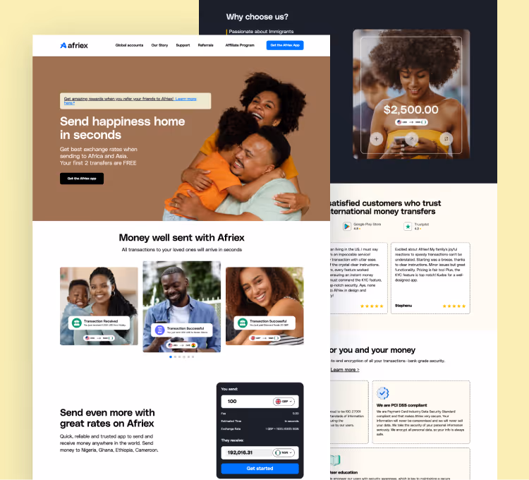 afriex.co website thumbnail