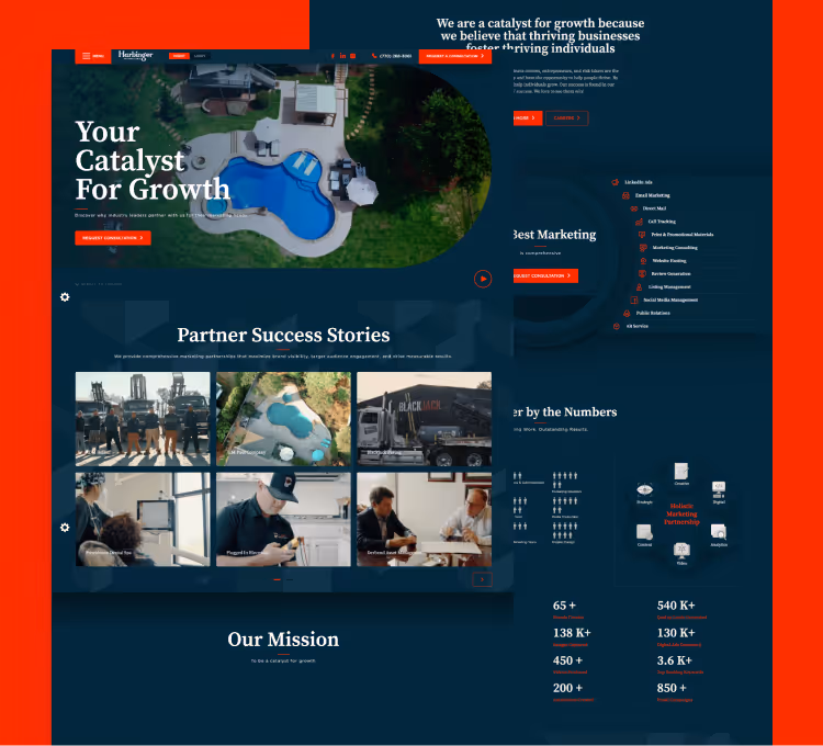 harbingermarketing.com website thumbnail