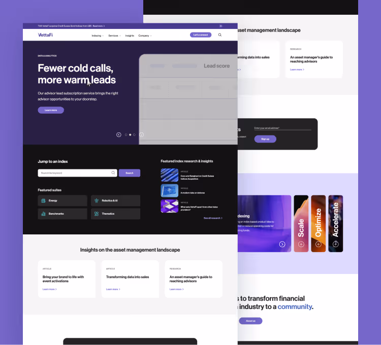 VettaFi website thumbnail