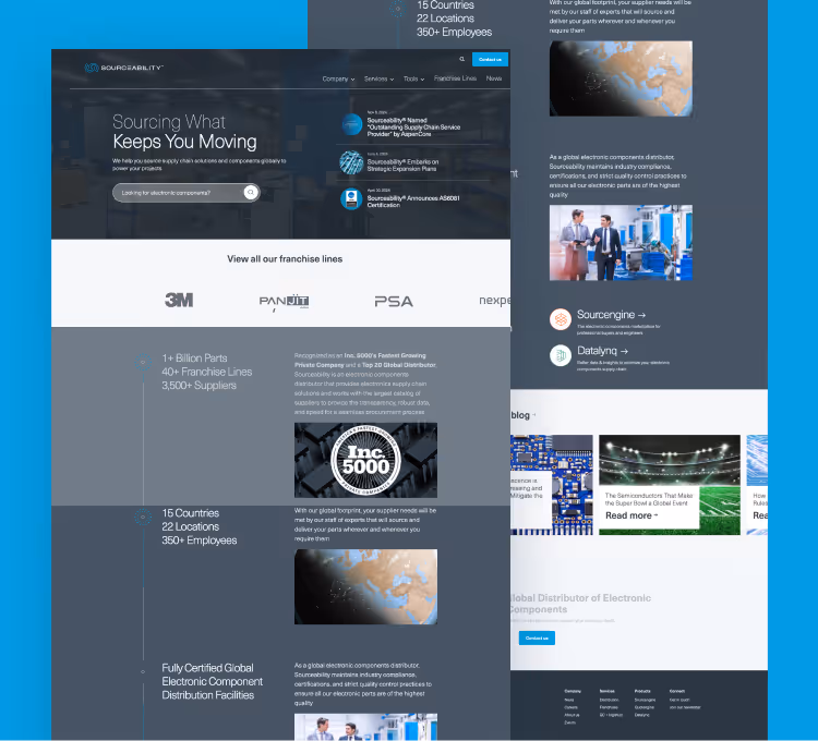 Sourceability website thumbnail