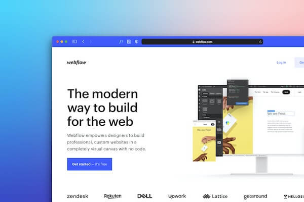 Webflow dashboard