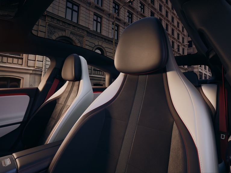 The sports seats in the CLA with EQ technology from Mercedes-Benz.