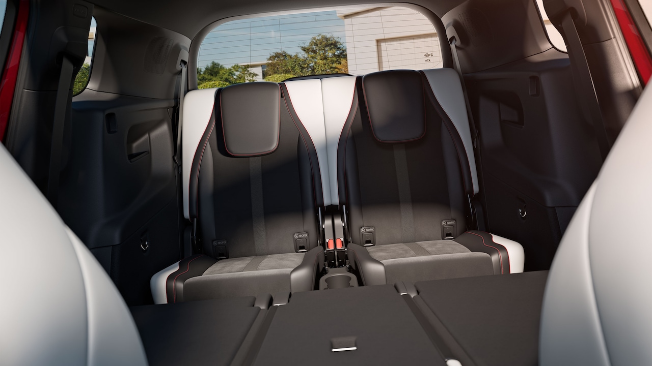 The third row of seats in the all-new GLB.