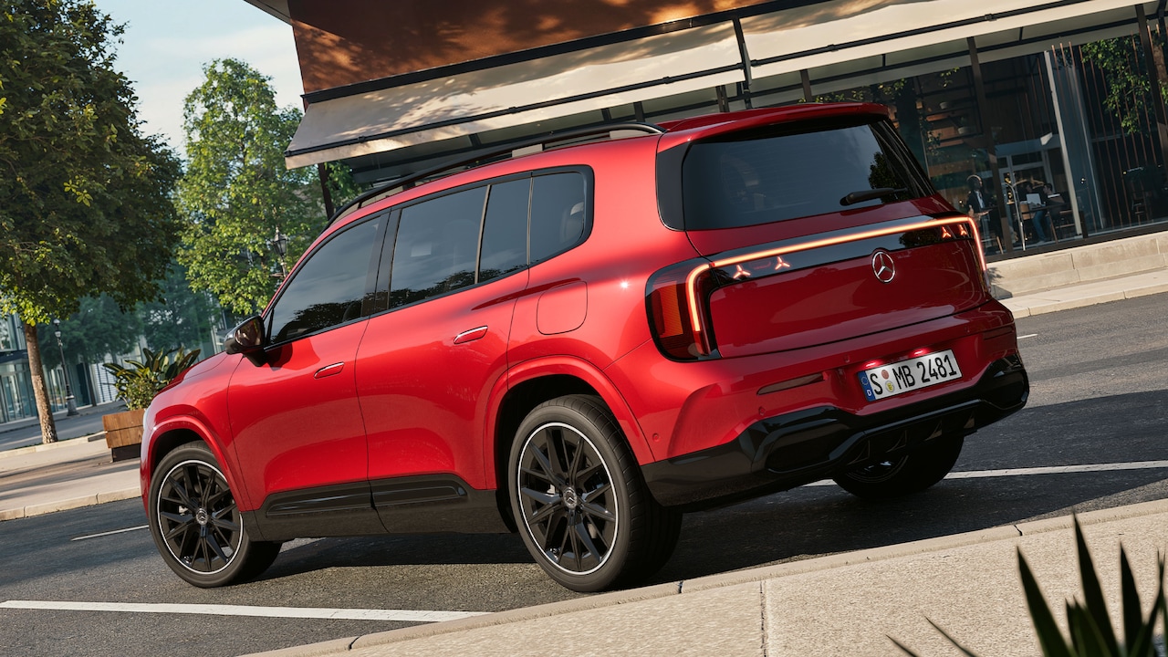 The rear of the all-new GLB from Mercedes-Benz.