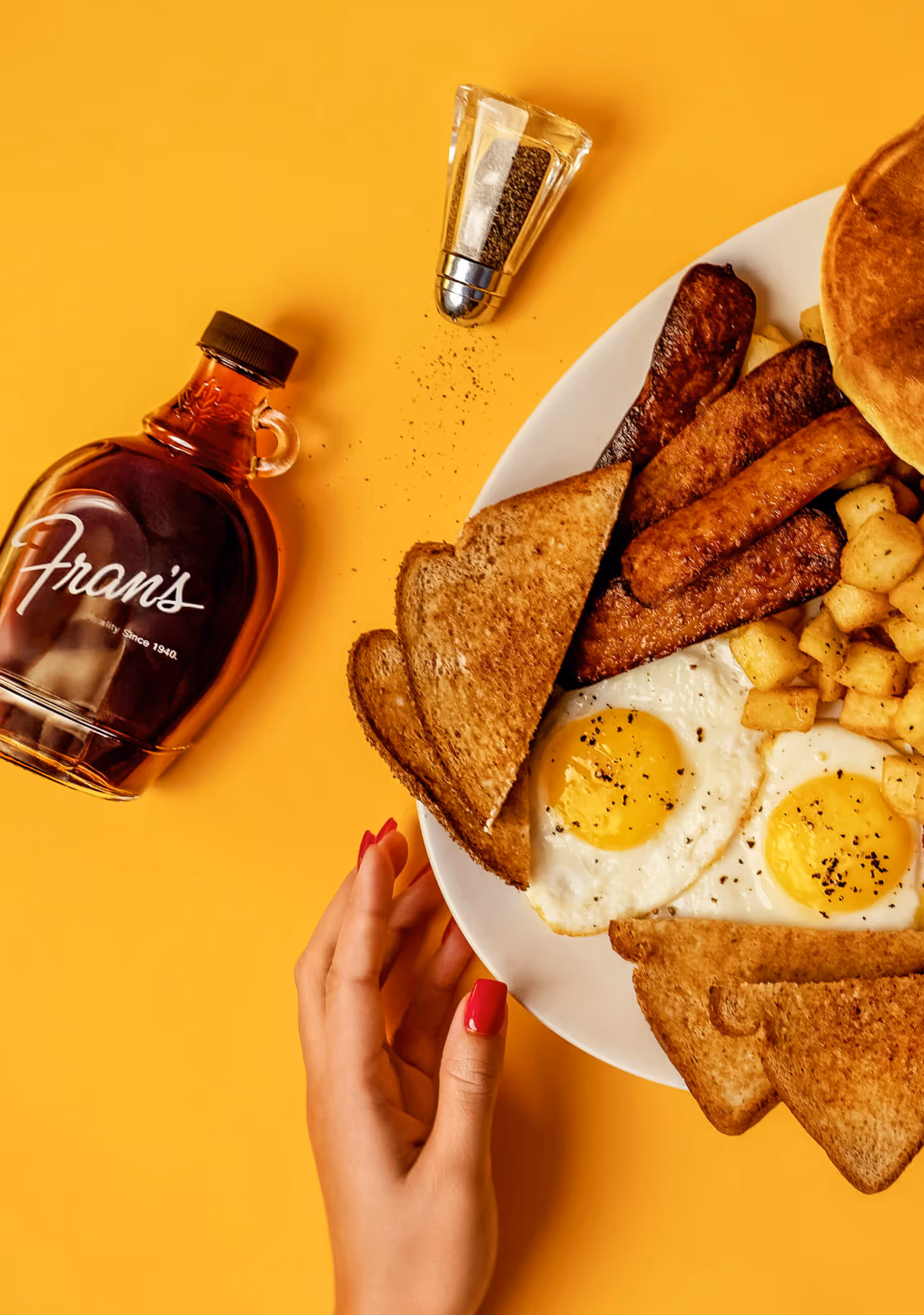 big breakfast from fran's restaurant