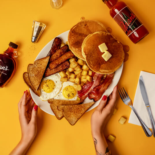 big breakfast from frans