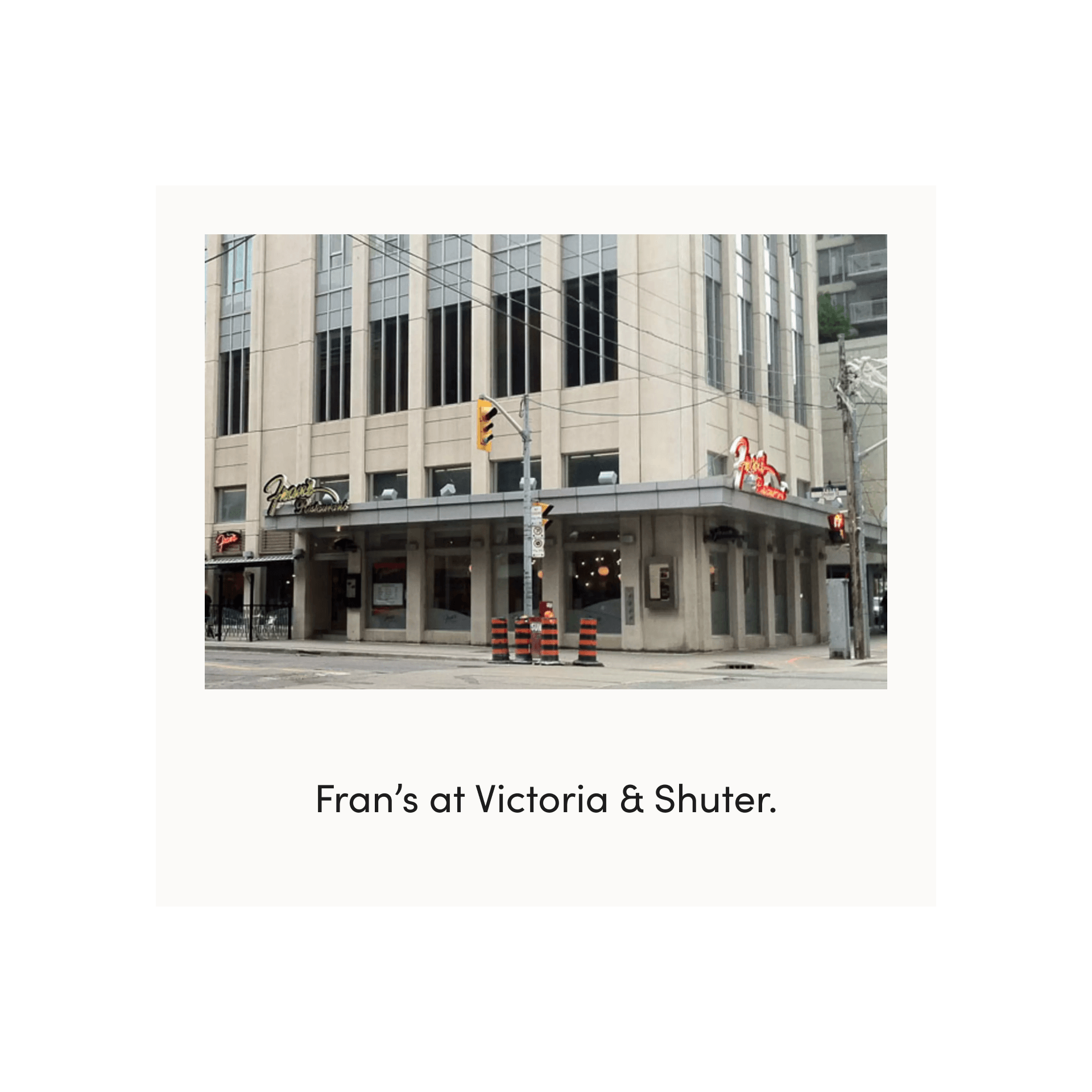 fran's restaurant on victoria street