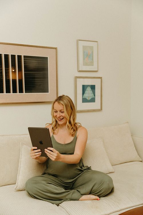 Luka Zigic from Baby's Nectar holds her baby