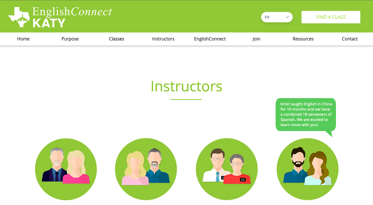 English teaching website - interactive illustrations