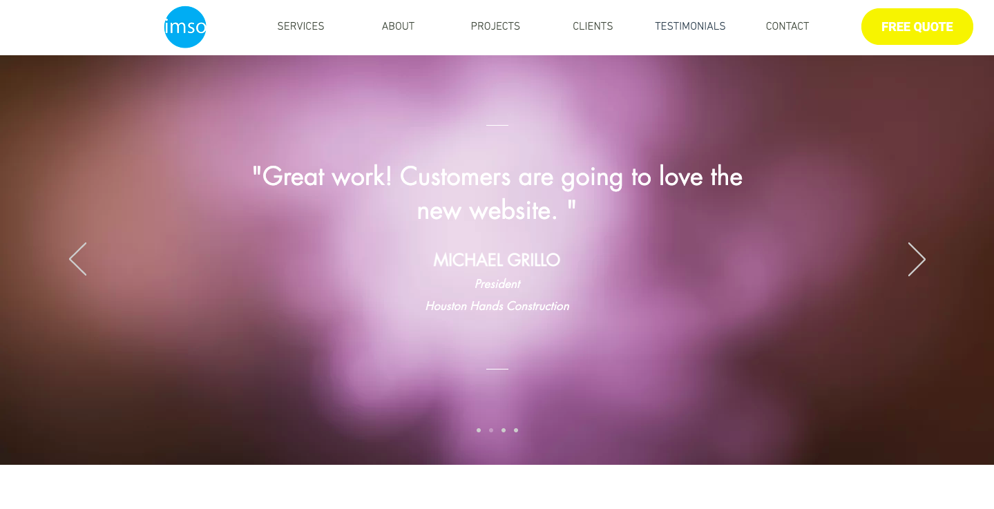 Imso web testimonials