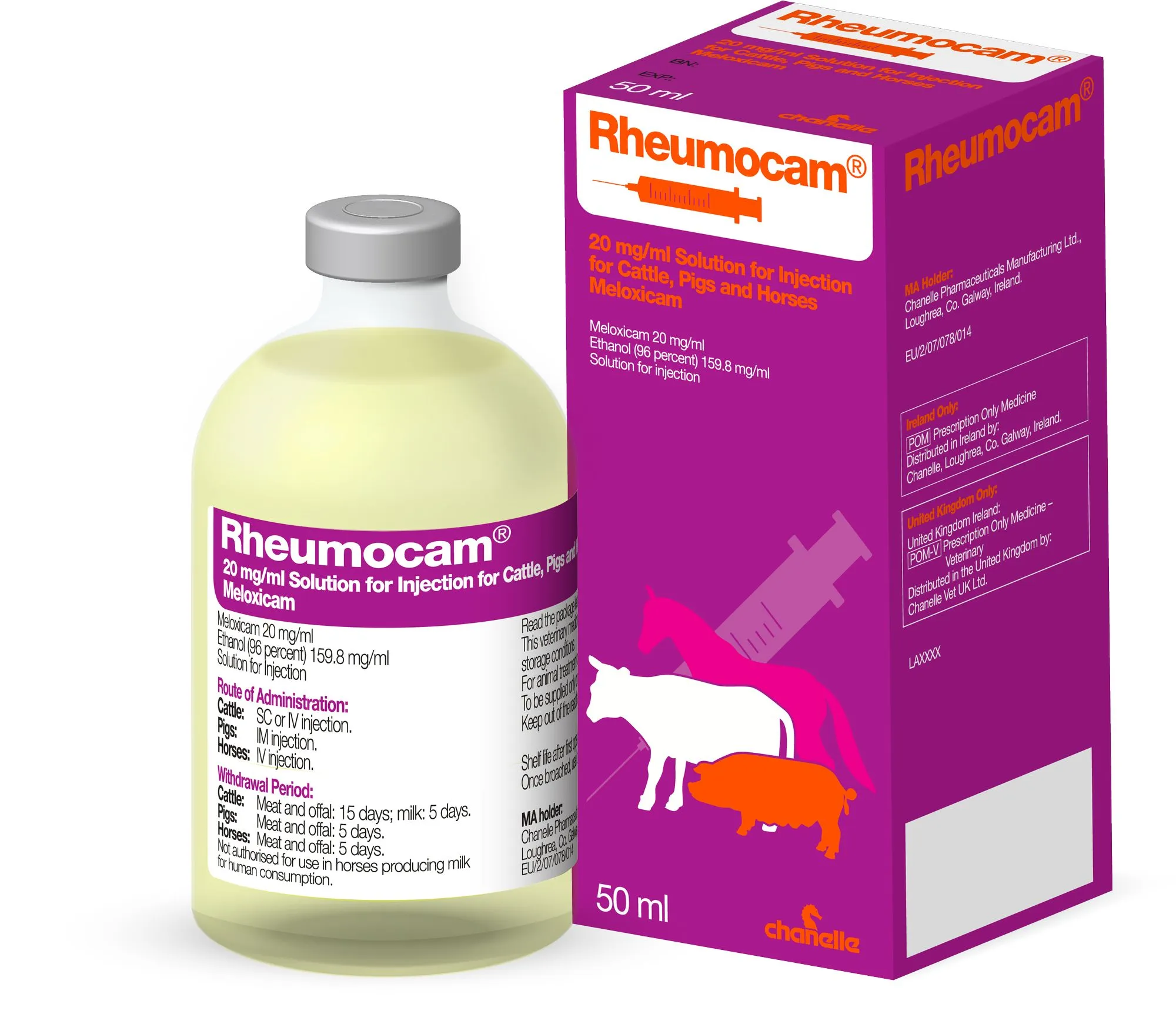 Rheumocam Horse Cow Pig 20mg Inj 100ml