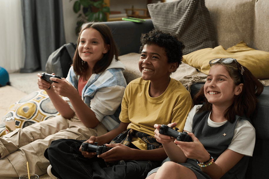 Enfants jeux vidéo