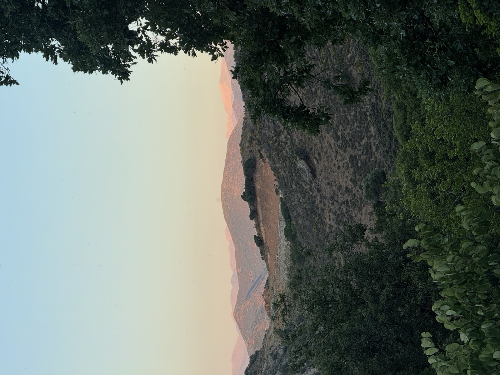 West Crete hills at golden hour
