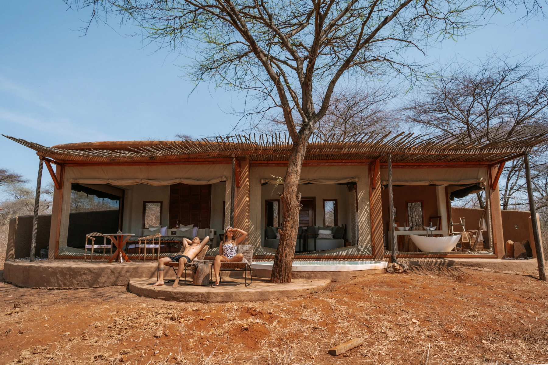 Asanja Ruaha Ndembo camp luxe, safari parc Ruaha Tanzanie, lodge sud Tanzanie