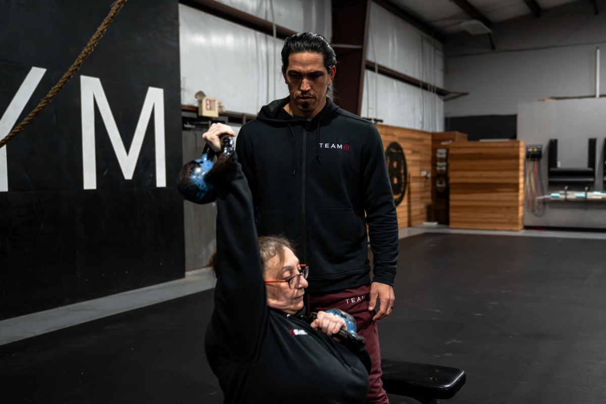 Behemoth Gym in Katy Texas - person working out with ropes